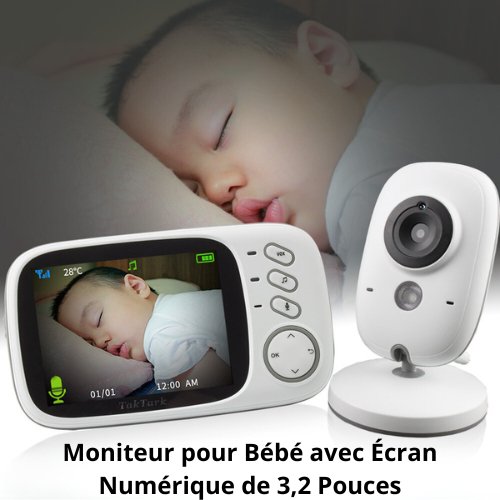 Moniteur pour Bébé avec Écran Numérique de 3,2 Pouces - Robin Le Pengouin